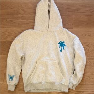 Pink Palm Puff Grey butterfly